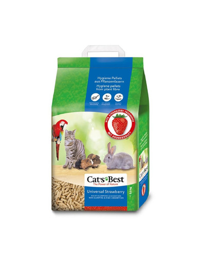 JRS Cat's Best Universal jahoda 10 l drevené stelivo