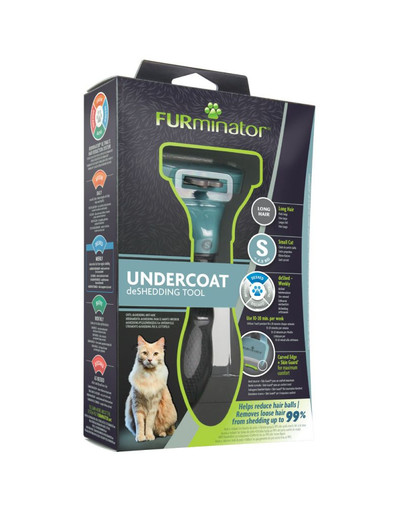 FURMINATOR Undercoat deShedding pre dlhosrsté mačky - Small