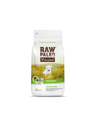 VETEXPERT Raw Paleo Turkey puppy mini 8kg