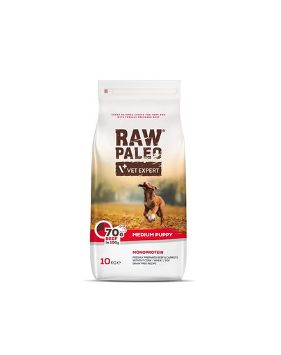 VETEXPERT Raw Paleo Beef puppy medium 10kg