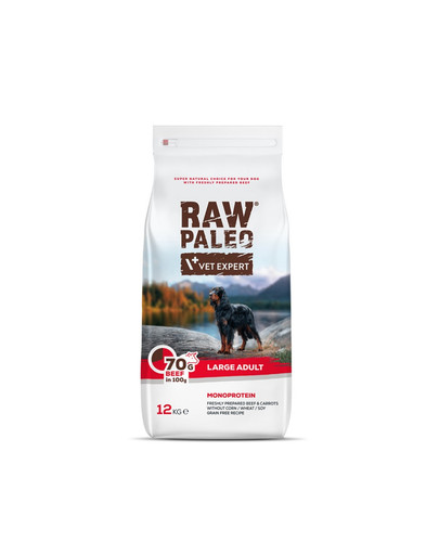 VETEXPERT Raw Paleo Beef adult large 12kg