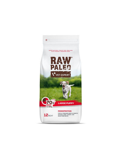 VETEXPERT Raw Paleo Beef puppy large 12kg
