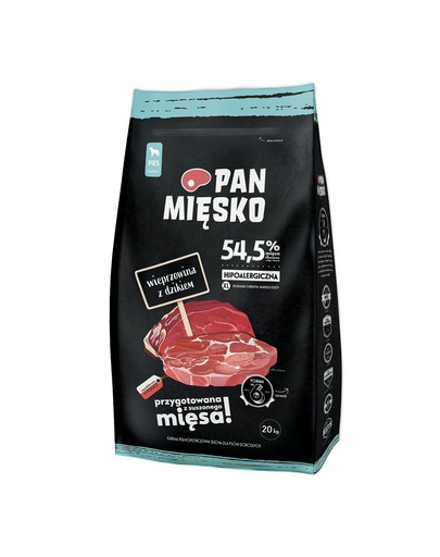 PAN MIĘSKO Bravčové s diviakom 20 kg
