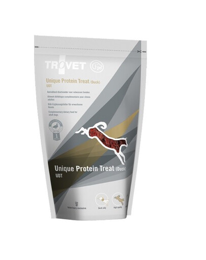 TROVET Unique Protein Treat Duck UDT 125g Funkčné maškrty pre psov