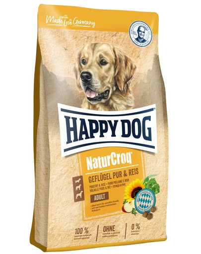 HAPPY DOG NaturCroq Kuracie a ryža 4 kg