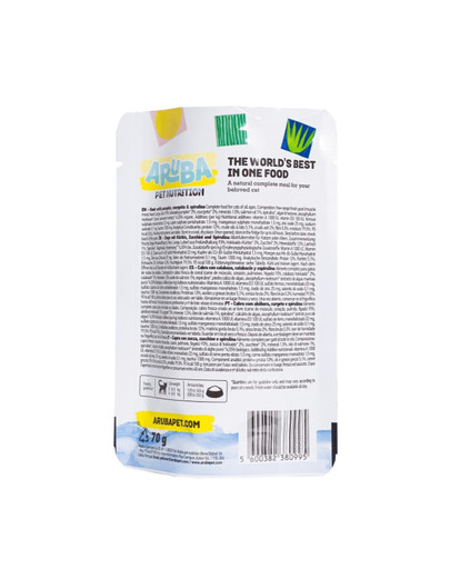 ARUBA Cat Kozie mäso, tekvica, cuketa a spirulina 70 g