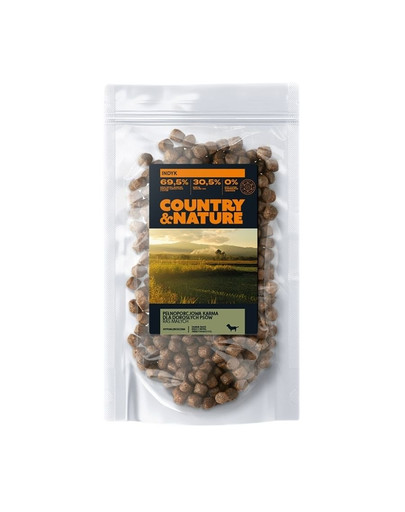 COUNTRY&NATURE Granule pre psov Morčacie mäso so zeleninou 100 g