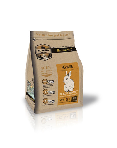 NATURAL-VIT Korona Natury Kompletná zmes pre králiky 750 g