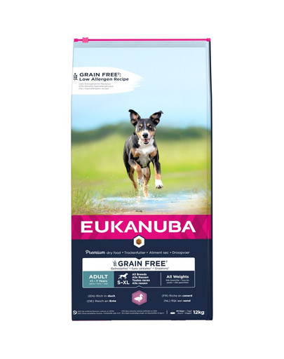 EUKANUBA Dog Adult All breeds No grain Duck 12 kg