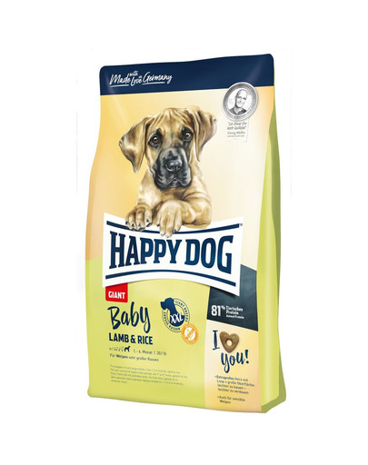 HAPPY DOG Baby Giant Jahňacie s ryžou 4kg