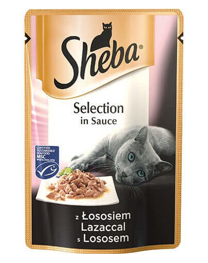 SHEBA Cuisine kapsička pre mačky losos 85 g