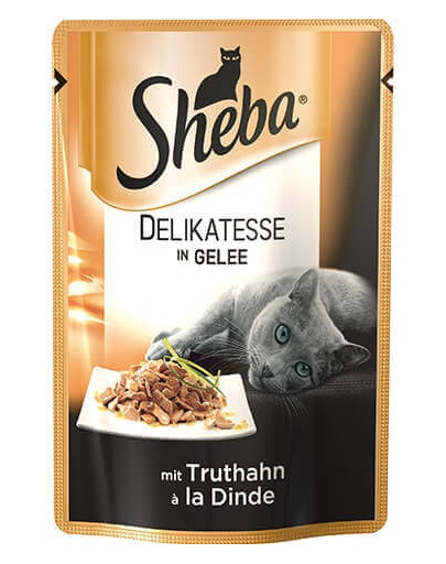 SHEBA Delikato kapsička pre mačky morčacie v želé 85 g