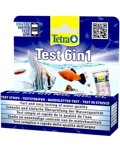 TETRA Test 6v1 Testovací prúžok na kvalitu vody 10 ks