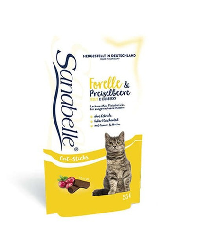 SANABELLE Snack pstruh & čučoriedka 55 g