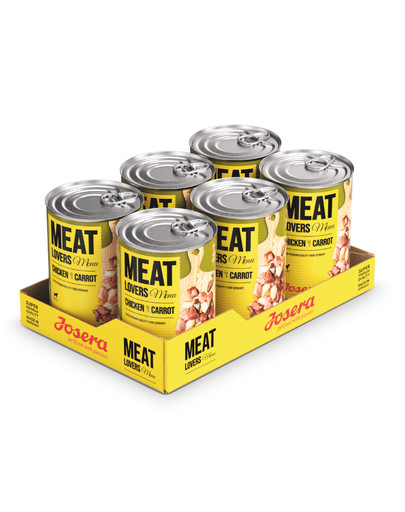 JOSERA Meatlovers Menu Kuracie s mrkvou 6x800 g
