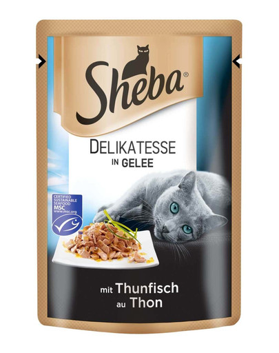 SHEBA Delicacy in Jelly s tuniakom 12 x 85g