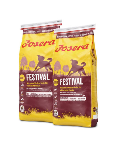 JOSERA Dog Festival pre náročných psov 2 x 15 kg