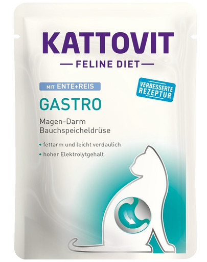KATTOVIT Feline Diet Gastro kačacie s ryžou 85 g