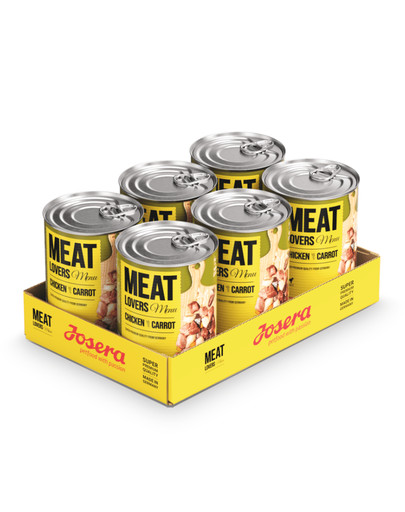 JOSERA Meatlovers Menu Kuracie s mrkvou 6x400 g