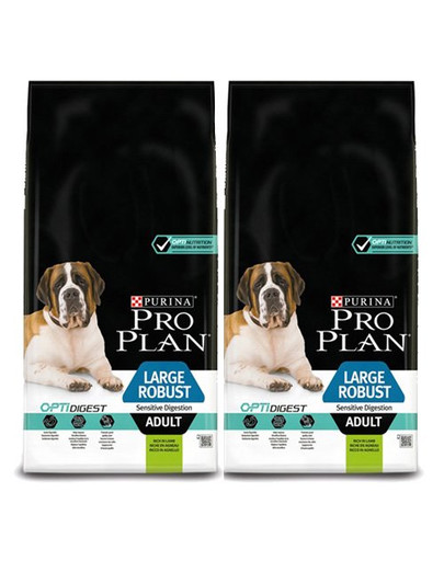 PURINA PRO PLAN adult sensitive digestion OptiDiges Krmivo s  jahňacím mäsom na citlivé trávenie pre veľkých psov  28 kg (2 x 14 kg)