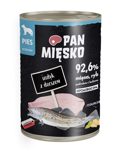 PAN MIĘSKO Morčacie s treskou 400g
