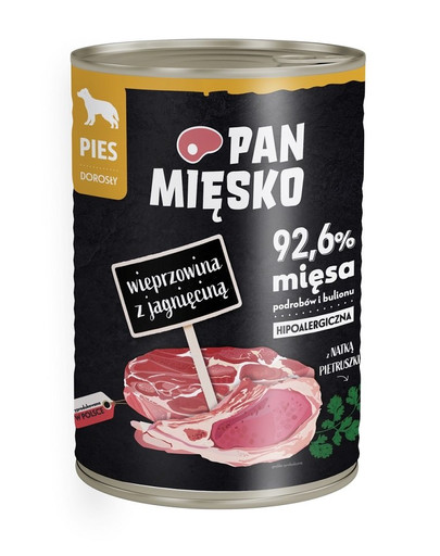PAN MIĘSKO Bravčové s jahňacím 400g