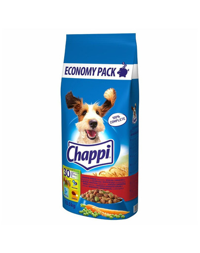 CHAPPI 27 kg - granule pre psov s hovädzím mäsom, s kuracím mäsom a zeleninou