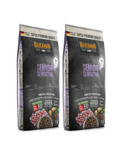 BELCANDO Senior Sensitive 25 kg (2x12,5 kg) granule pre staršie psy