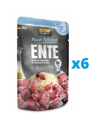 BELCANDO Finest Selection Kačica, ryža a brusnice 6x300 g