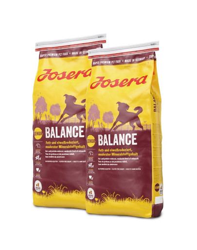JOSERA Dog Balance 2 x 15 kg granule pre starších psov