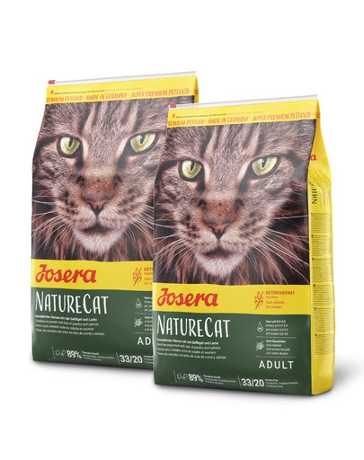 JOSERA Nature Cat bezobilné krmivo pre mačky 20 kg (2 x 10 kg)