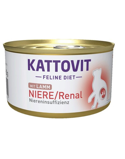 KATTOVIT Feline Diet Niere/Renal Lamb 85 g