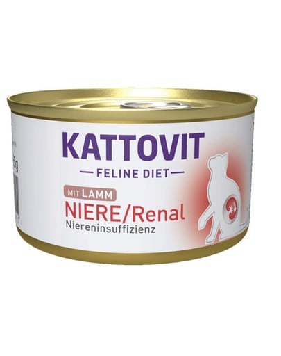 KATTOVIT Feline Diet Niere/Renal Lamb 85 g