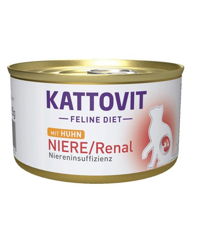 KATTOVIT Feline Diet Niere/Renal Chicken 12x85 g