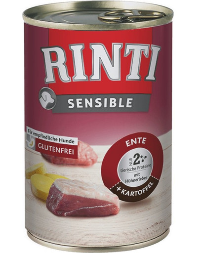 RINTI Sensible Kačica, kuracia pečeň a zemiaky 400 g
