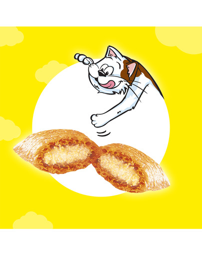 DREAMIES Variety Snack Box maškrty pre mačky s príchuťou kuracieho mäsa, syra a lososa 720 g