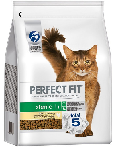PERFECT FIT Sterile 1+ s kuracím pre dospelé mačky po kastrácii 3 x 2,8 kg