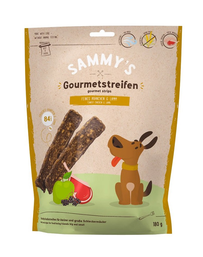 BOSCH SAMMY’S Gourmet Stripes Kuracie s jahňacím 180 g
