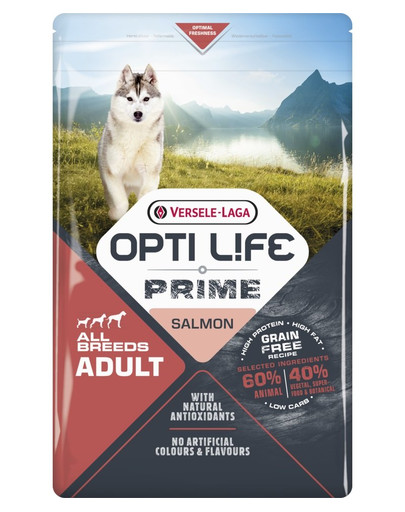 VERSELE-LAGA Opti Life Prime Adult Salmon 2,5kg Grain free
