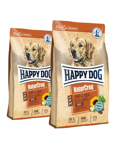 HAPPY DOG NaturCroq hovädzie a ryža 30 kg