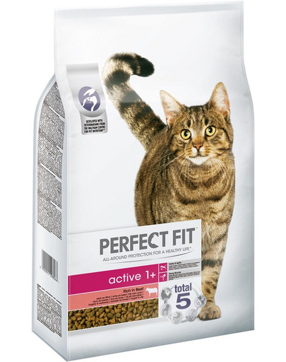 PERFECT FIT Active 1+ s hovädzím pre dospelé mačky 7 kg