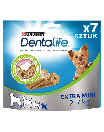 PURINA DENTALIFE Extra Mini XS Dentálne pamlsky 69 g (7 ks)