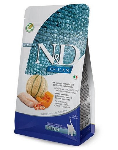 FARMINA N&D Ocean Cat Kitten cod, shrimp, pumpkin & cantaloupe melon 50 gr