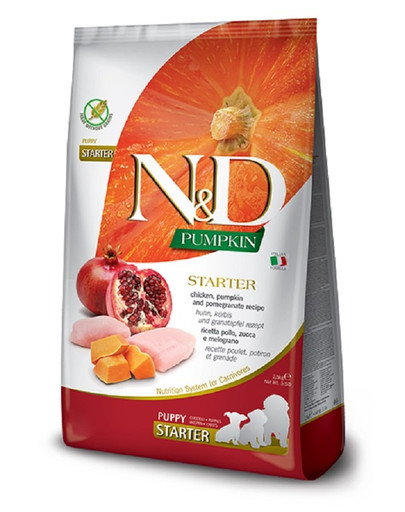 FARMINA N&D Pumpkin Dog Chicken & Pomegranate Starter Puppy All Breeds 100g