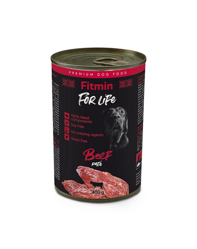 FITMIN For Life dog pate s hovädzím 400 g