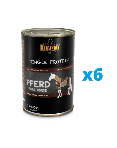 BELCANDO Single Protein Konzerva pre psov s konským mäsom 6x400 g