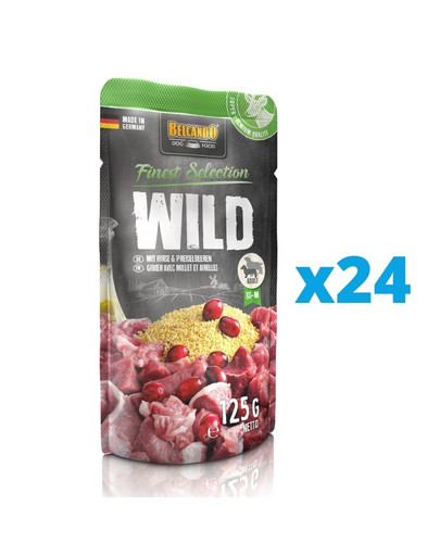 BELCANDO Kapsička divina, proso, čučoriedky 24x125 g