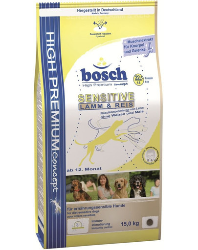 BOSCH Sensitive - l&r (jagnięcina i ryż) 15 kg