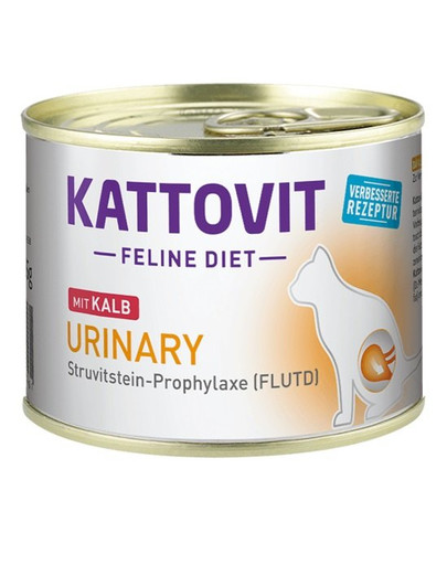 KATTOVIT Feline Diet Urinary s teľacím 185 g