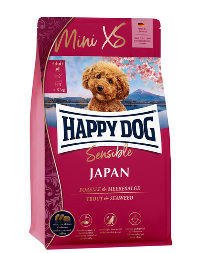HAPPY DOG MiniXS Japan 1,3 kg Krmivo pre malých a miniatúrnych psíkov